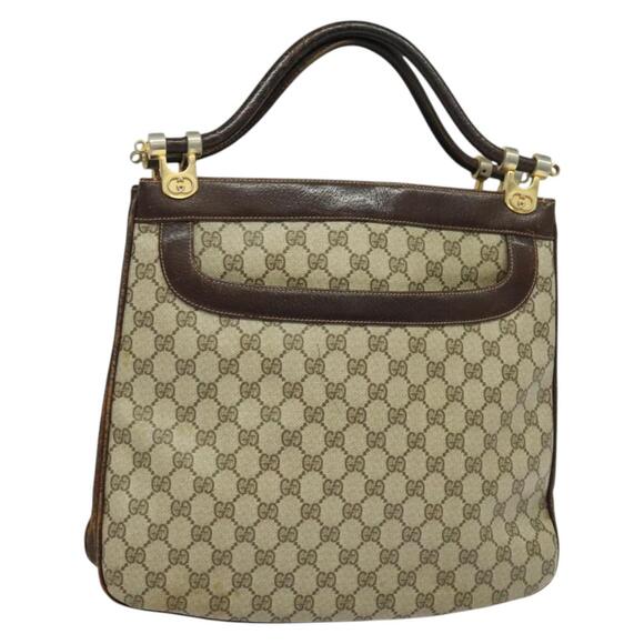 GUCCI GG Supreme Tote Bag Pvc Beige Gold - Picture 1 of 16